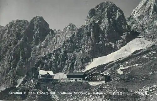 Austria Grutten Hutten mit Treffauer u. Kaiserkopf