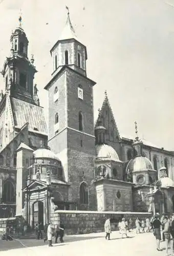 Postcard Poland Krakow wawel katedra