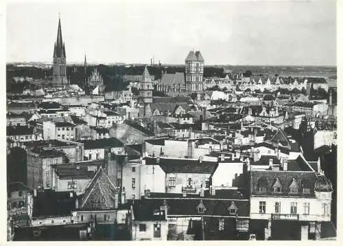 Postcard Poland Torun rooftop view
