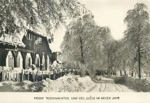 Postcard Germany Frohe Weihnachten und Viel gluck im neven jahr