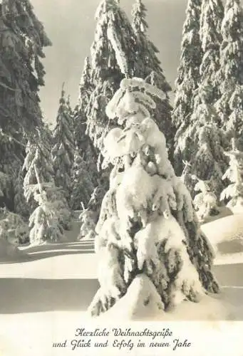 Postcard Germany winter scene