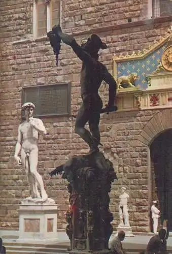 Postcard Italy > Toscana > Firenze (Florence) Perseo by Cellini and David