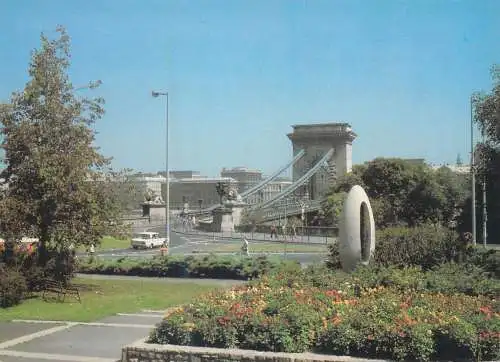 Postcard Hungary Budapest Clark Adam Plaz circus