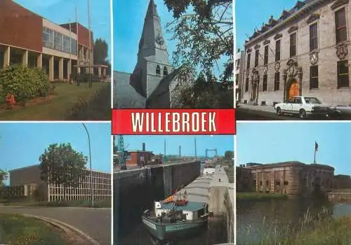 Postcard Belgium Willebroek multi view