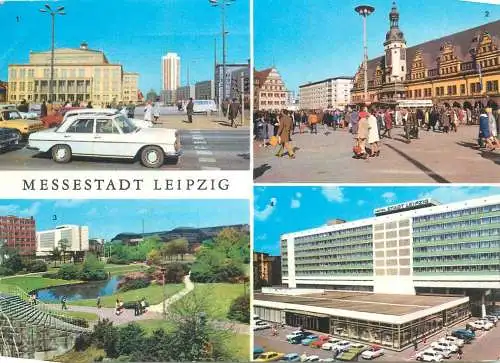 Postcard Germany Messestadt Leipzig