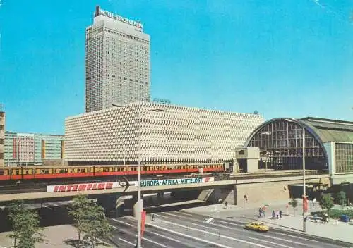 Postcard Germany Berlin train station