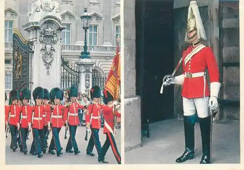 Postcard United Kingdom > England > London > Buckingham palace guards change uniform