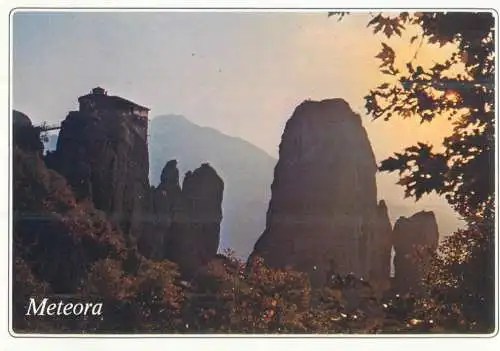 Postcard Greece Meteora Monastery of Roussanou