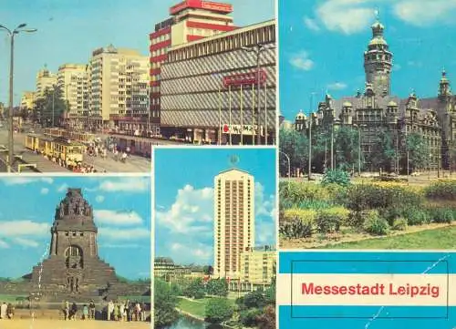Postcard Germany Messestadt Leipzig