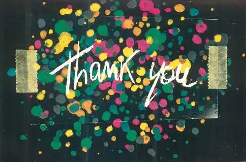 Postcard Italy Thank you card Milano