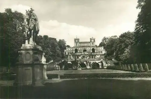 Germany Potsdam Sanssouci The Orangery Frederick the Great equestrian statue monument