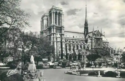 France Paris Notre Dame vue du square Viviani