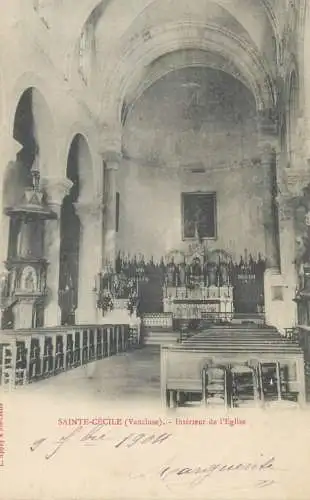 France Sainte-Cecile Interieur de l'Eglise