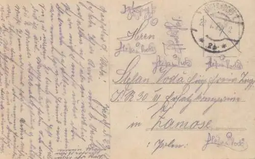 Correspondance Krnov Jägendorf - Zamose Poland 1923