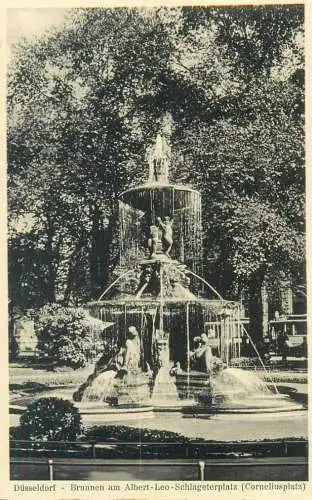 Germany Dusseldorf Brunnen am Alberto-Leo-Schlageterplatz (Corneliusplatz)