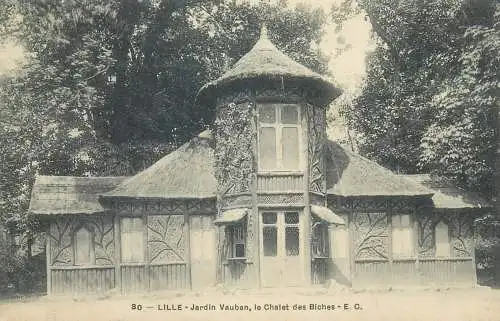 France Lille Jardin Vauban le Chalet des Biches