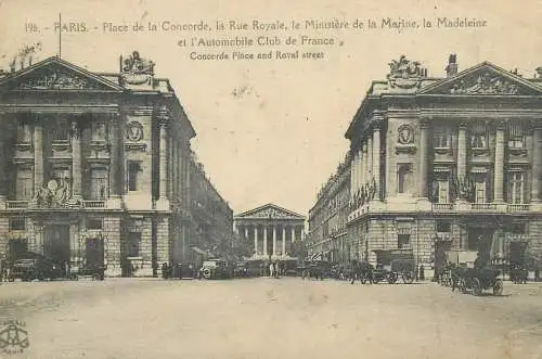 France Paris Place de la Concorde & Rue Royale
