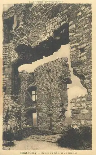 France Saint Peray Ruines du Chateau de Crussol