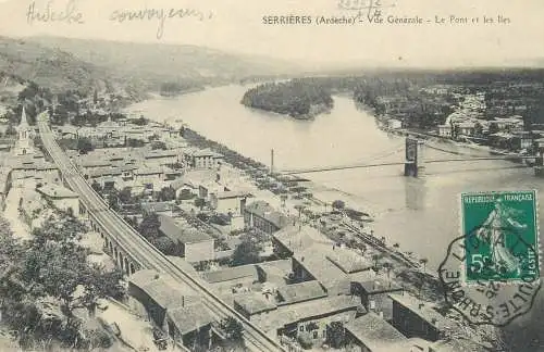 France Serrieres vue generale Le Pont et les Iles