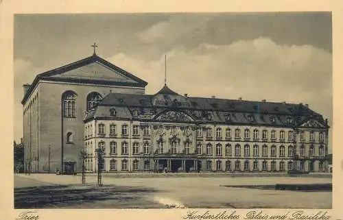 Postcard Germany Trier Kurfurstliches Palais und Basilika