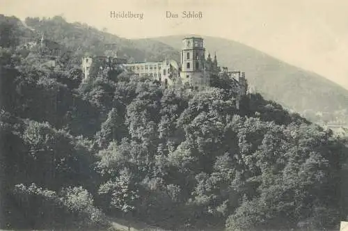 Postcard Germany Heidelberg Das Schloss