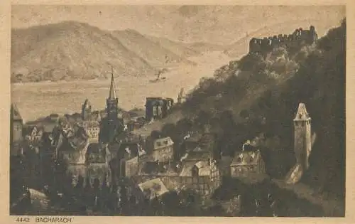 Postcard Germany Bacharach