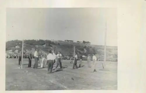 Romania social history photo postcard volleyball related