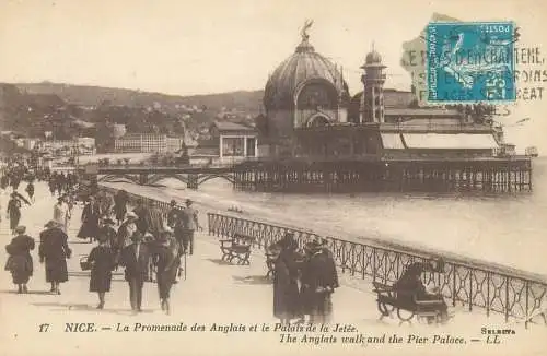 France Nice La Promenade des Anglais & le Palais de la Jetee