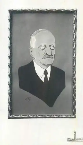 Romania caricatura portret profesor George Iuga studio foto Cluj