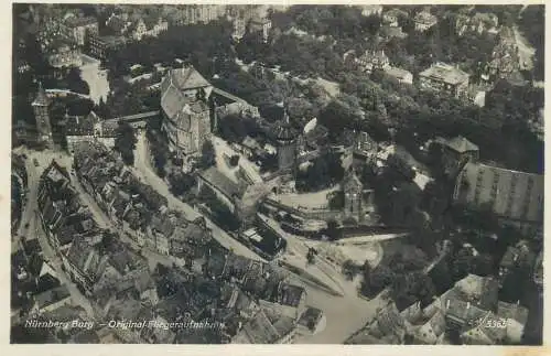 Germany Nurnberg Burg aerial view