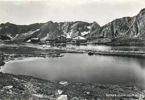 Switzerland Gotthard Hospiz mountain lake picturesque scenery