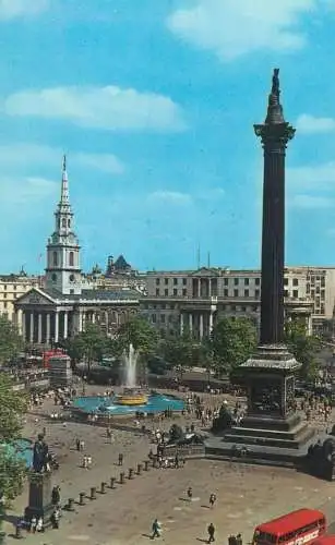 England London Nelson's Column & Trafalgar Square
