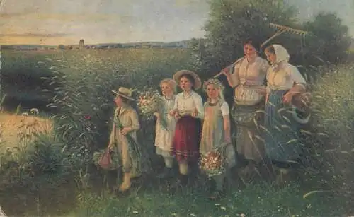Bei Sonnenuntergang C. v. Bergen Gemalde