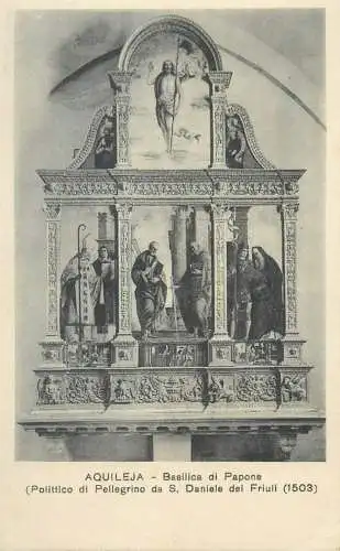 Italy Aquileia (Udine) Basilica di Papone Polittico di Pellegrino da S Daniele del Friuli 1503