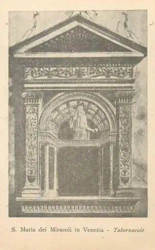 Italy Venezia S Maria dei Miracoli Tabernacolo