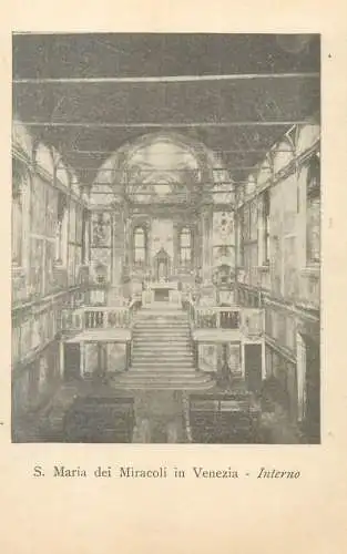 Italy Venezia S Maria dei Miracoli Interno