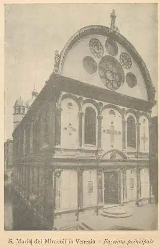 Italy Venezia S Maria dei Miracoli Facciata principale