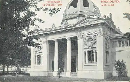 Italy Esposzione di Milano 1906 Previdenza Arch Locati