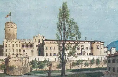 Italy Trento Castello del Buon Consiglio illustrazione