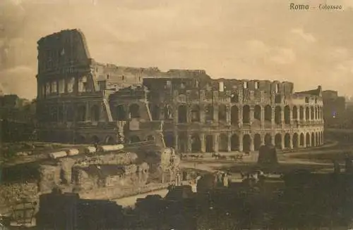 Postcard Italy Rome Colosseo