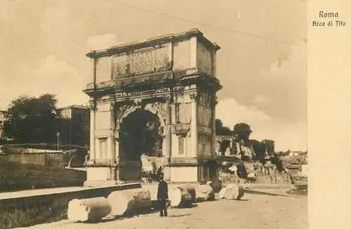 Postcard Italy ROme Arco di Tito