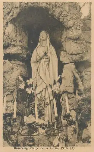 Postcard Belgium Beauraing Vierge de la Grotte