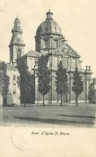 Postcard Belgium Gand l'Eglise St. Pierre