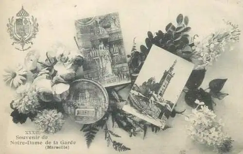 Postcard France Marseille souvenir de Notre Dame de la Garde