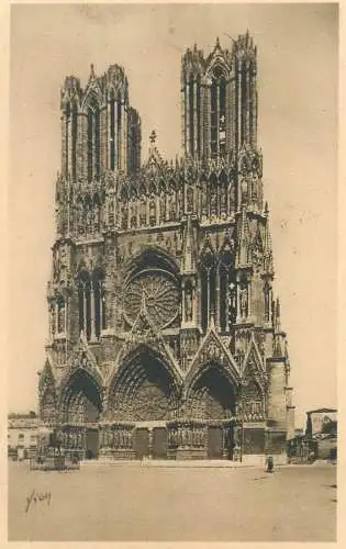 Postcard France Marne > Reims la cathedrale Notre Dame