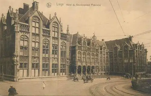 Postcard Belgium Liege Hotel du Gouvernement provincial