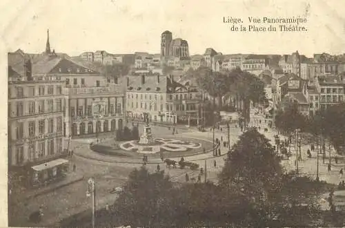 Postcard Belgium Liege vue panoramique