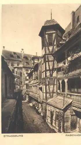 Postcard France Strassburg Rabenhof