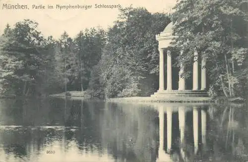Postcard Germany > Bavaria > Munchen partie im Nymphenburger Schlosspark
