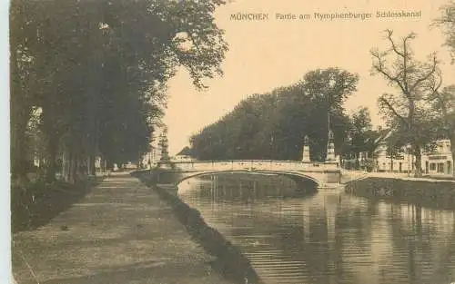 Postcard Germany > Bavaria > Munchen partie am Nymphenburger